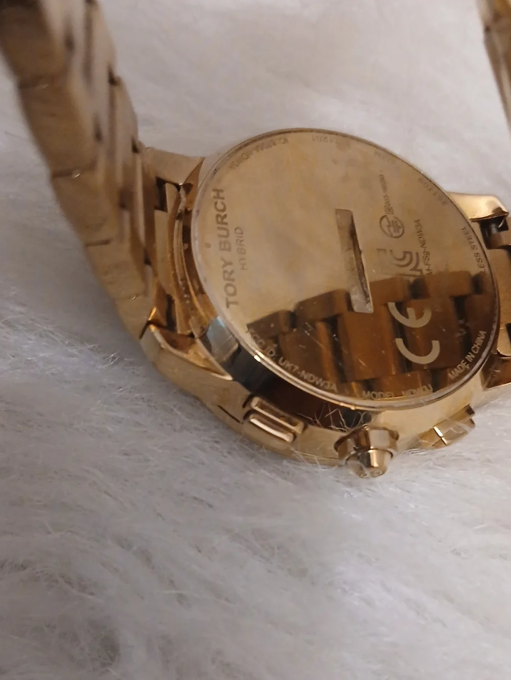 Tory Burch Gold and Blue  Bracelet Watch